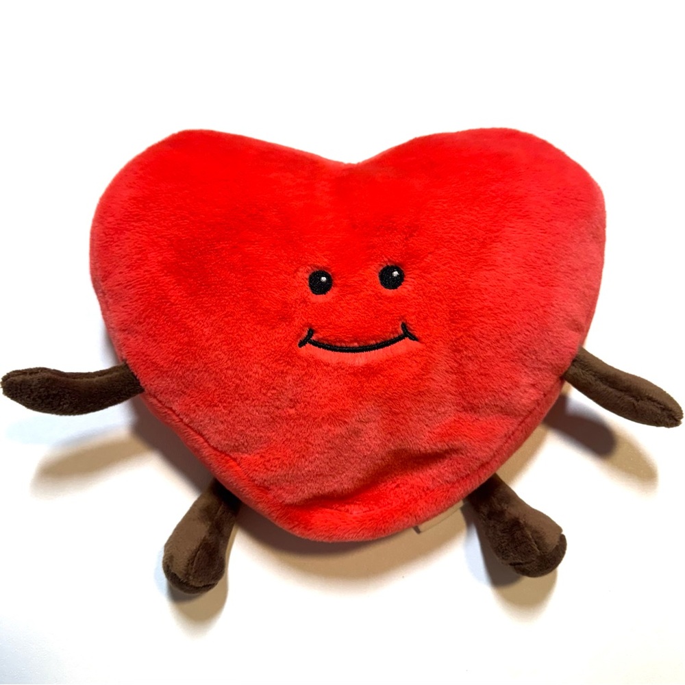 Warmies Red Heart Cozy Plush Microwavable Heat Therapy Kids Comfort Stuffed Toy